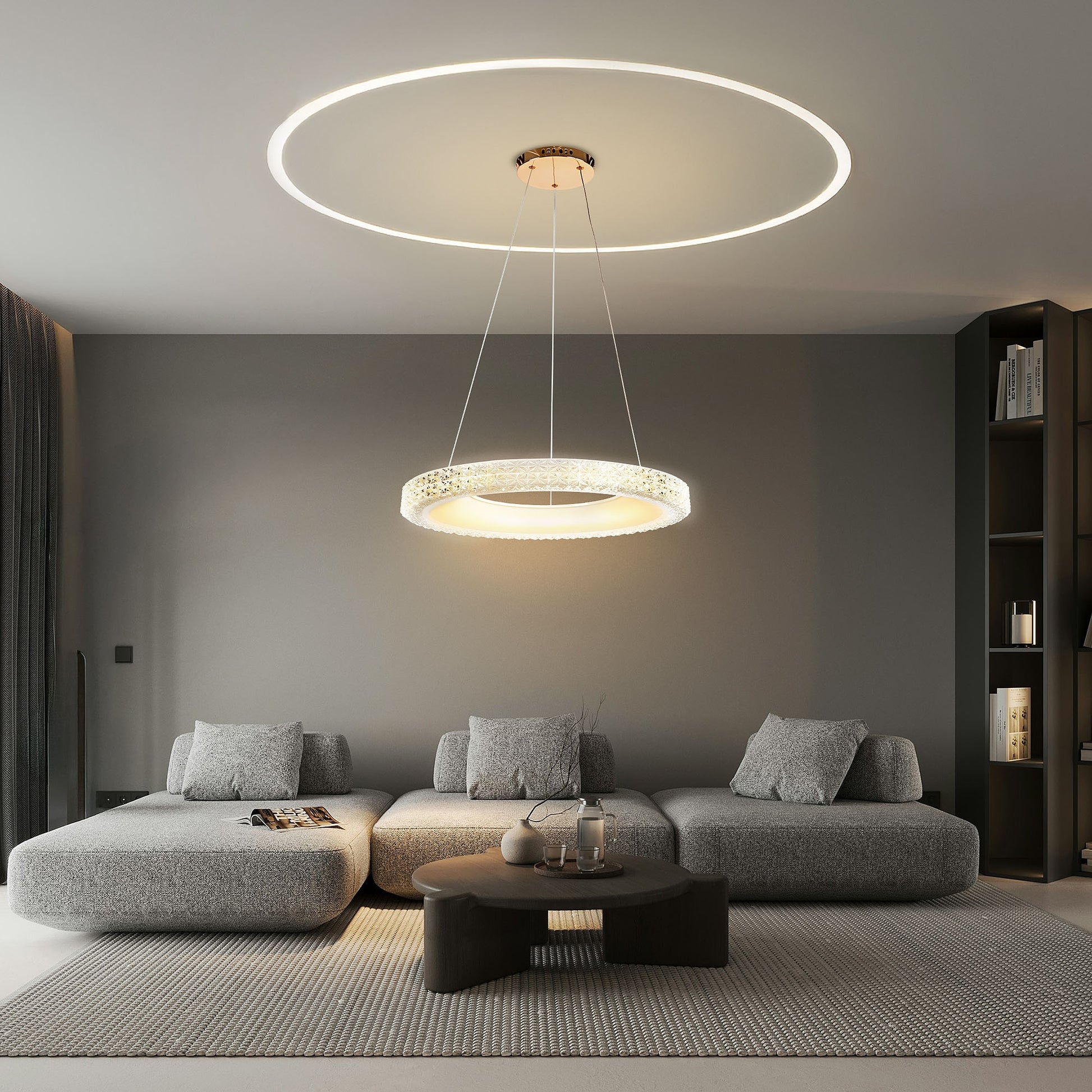 Lampa Wisząca Led Ms002-cp Różowe Złoto 60cm  7