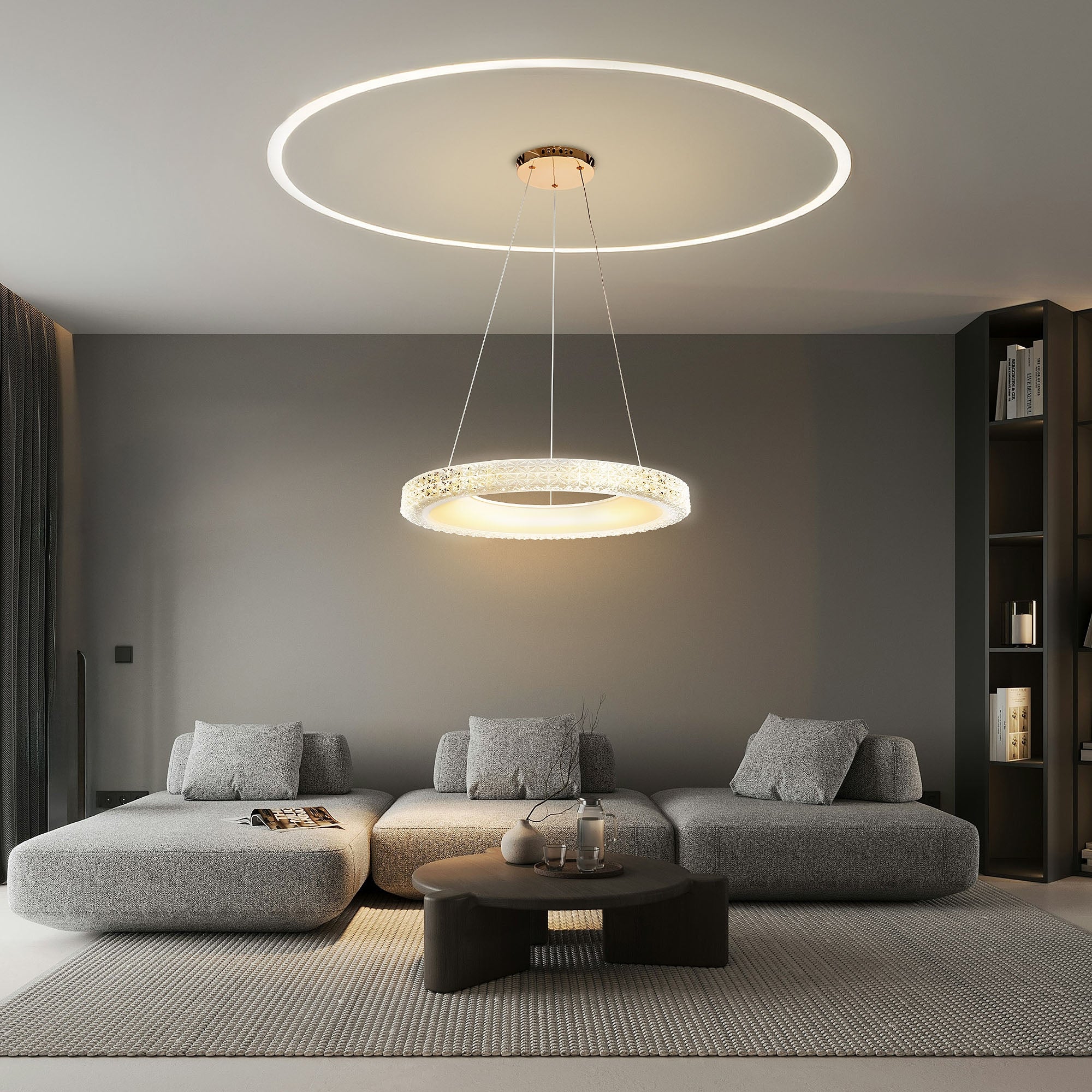 Lampa Wisząca Led Ms002-cp Różowe Złoto 60cm  7