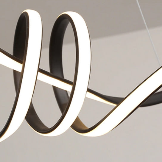 Lampa Sufitowa Nowoczesna Led + Pilot App823-cp Czarna  3