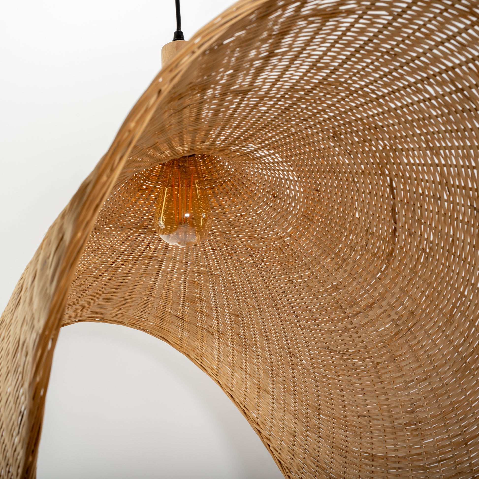 Lampa Wisząca Bambusowa APP1642-1CP 30cm  6