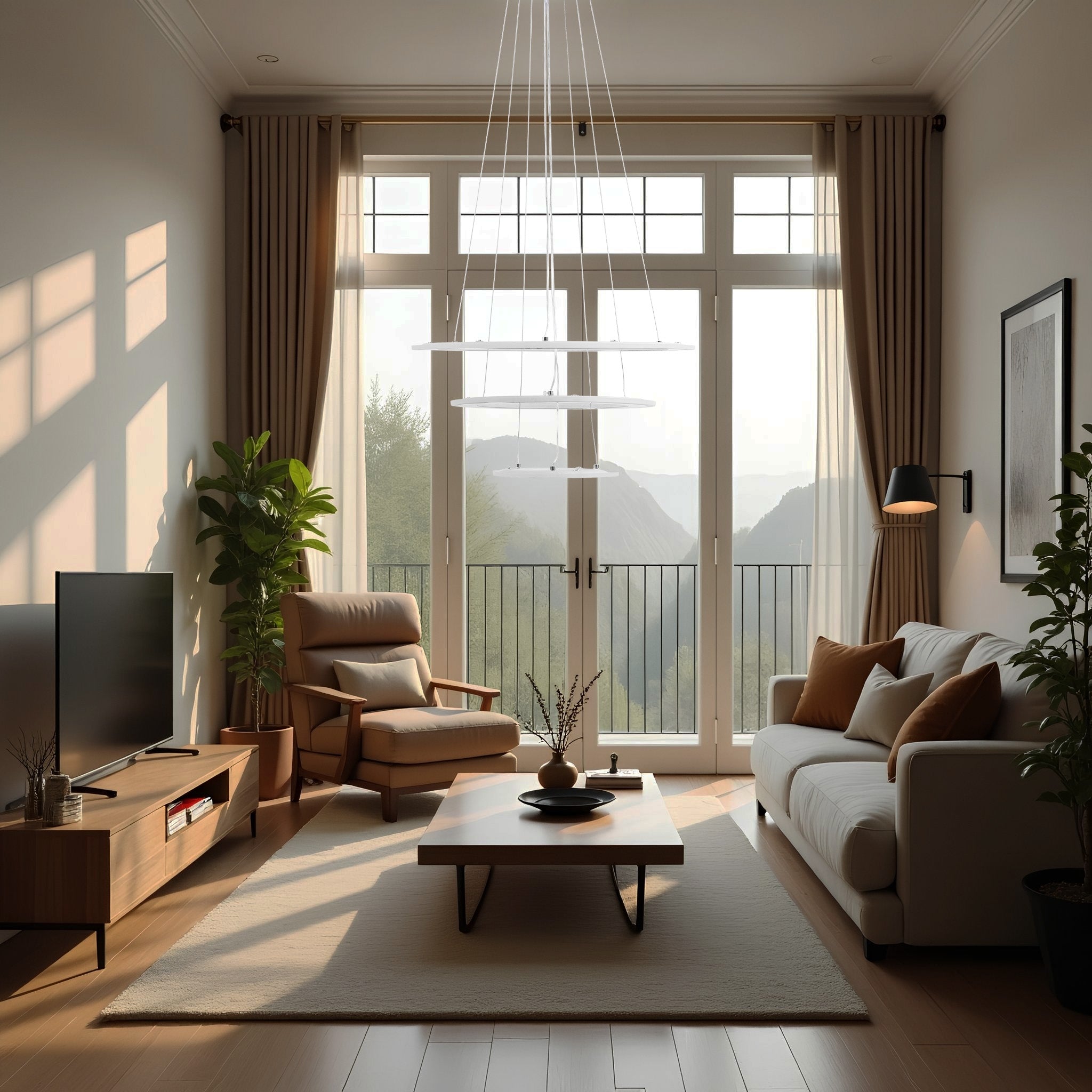 Lampa Wisząca Led G042-3cp Złota  2