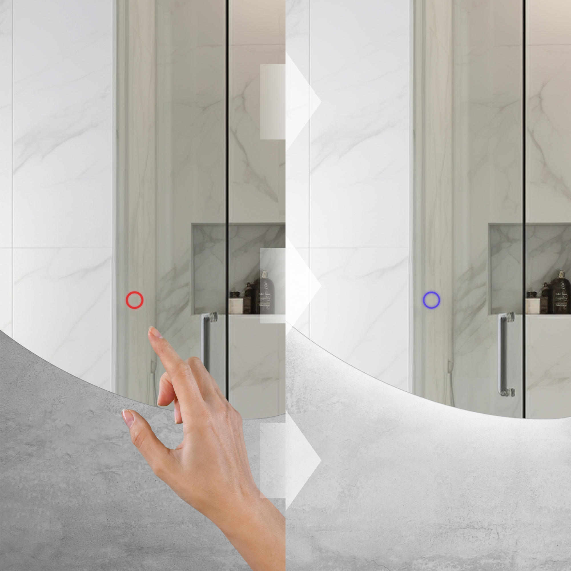 Lustro Ścienne Led 150x52cm Yh-3358  2