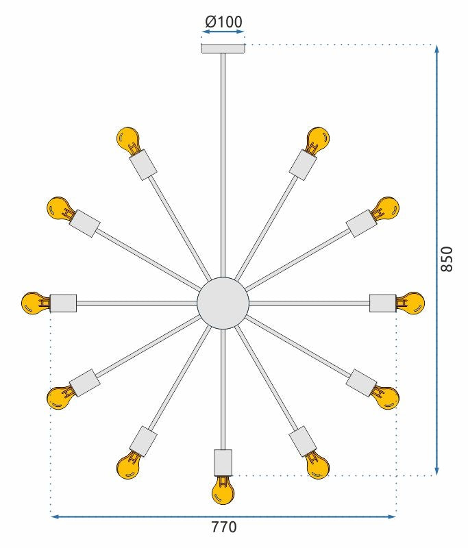 Lampa Sufitowa Wisząca APP259-18C  8