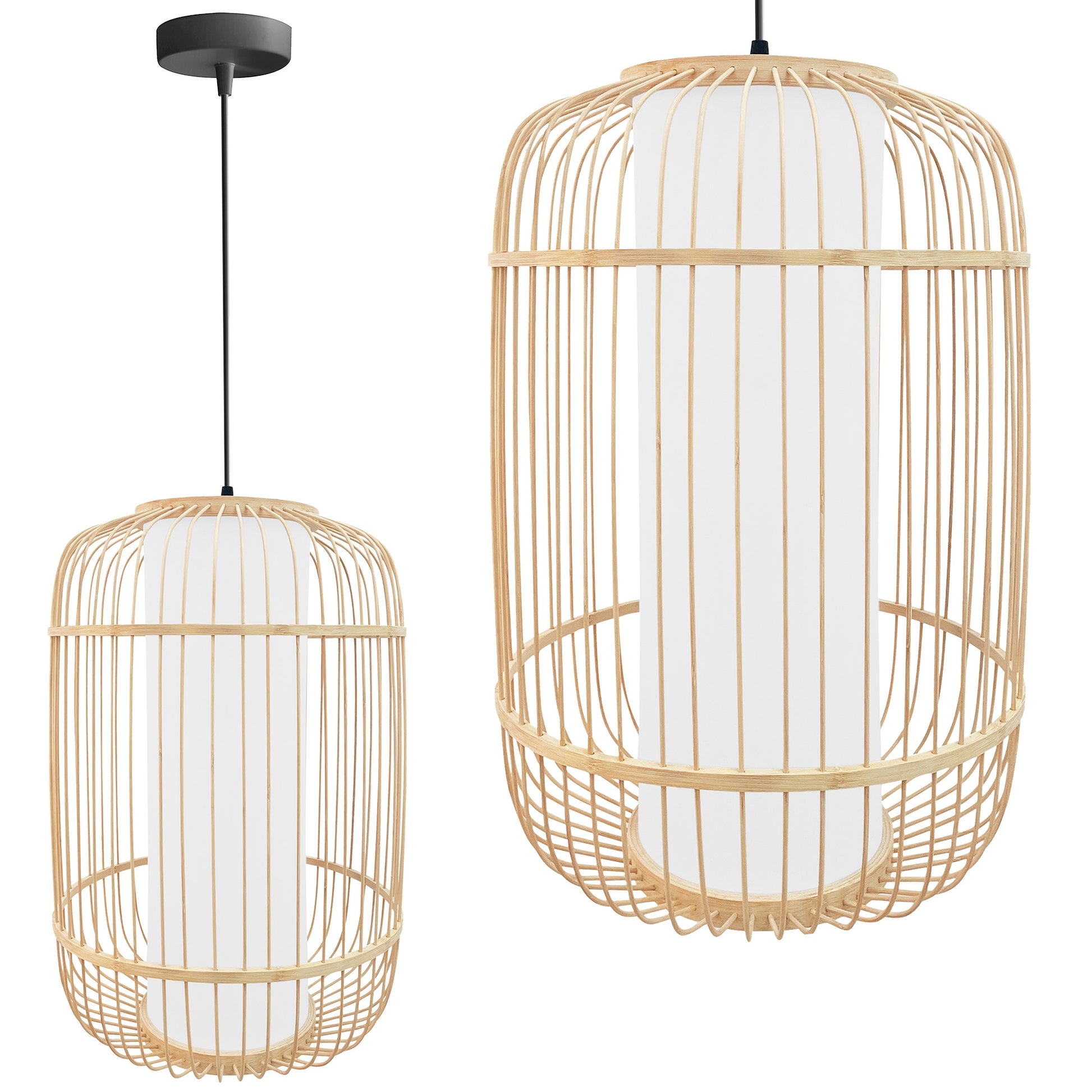 Lampa Wisząca Bambusowa APP1626-1CP  1