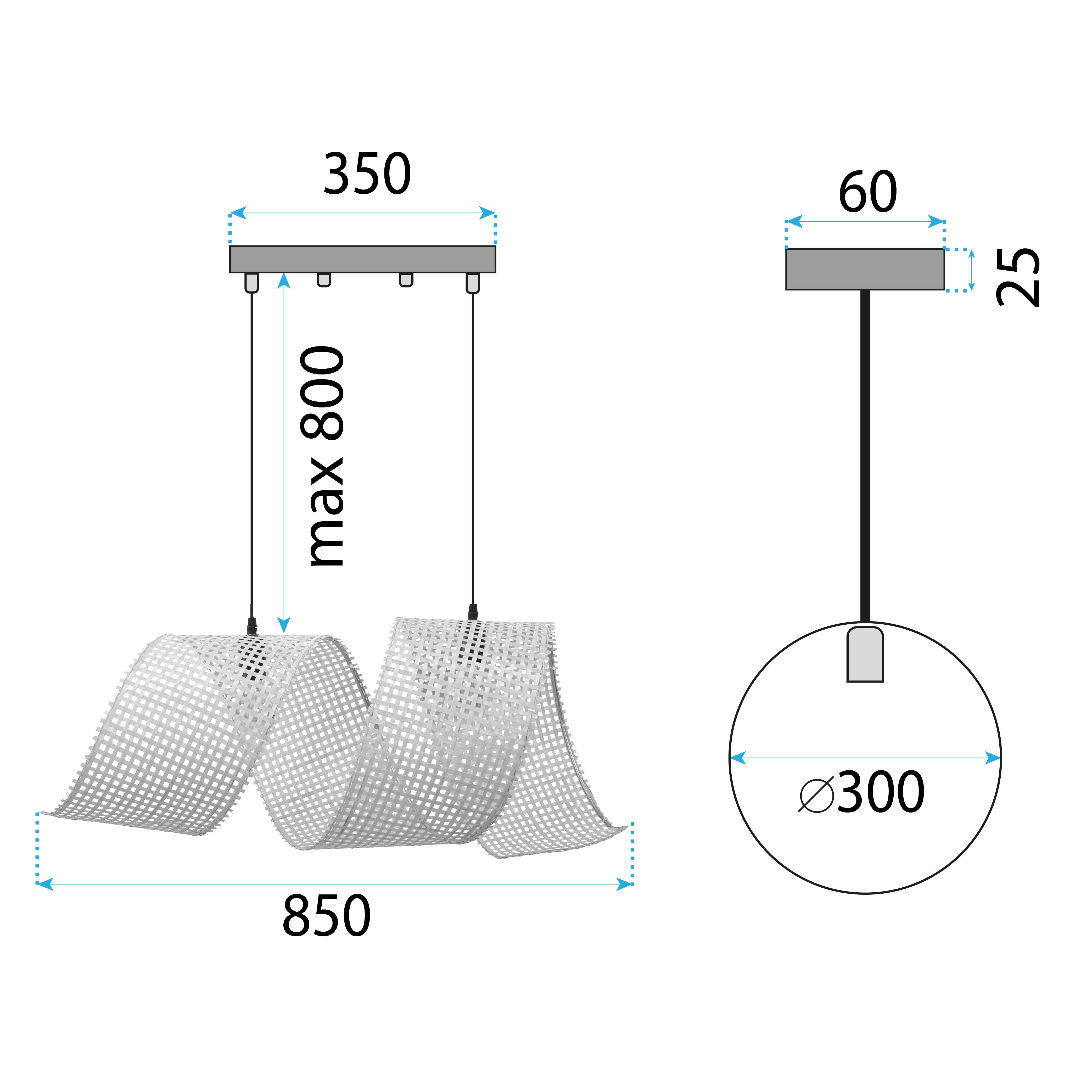 Lampa Sufitowa Wisząca Boho APP1644-1CP  5