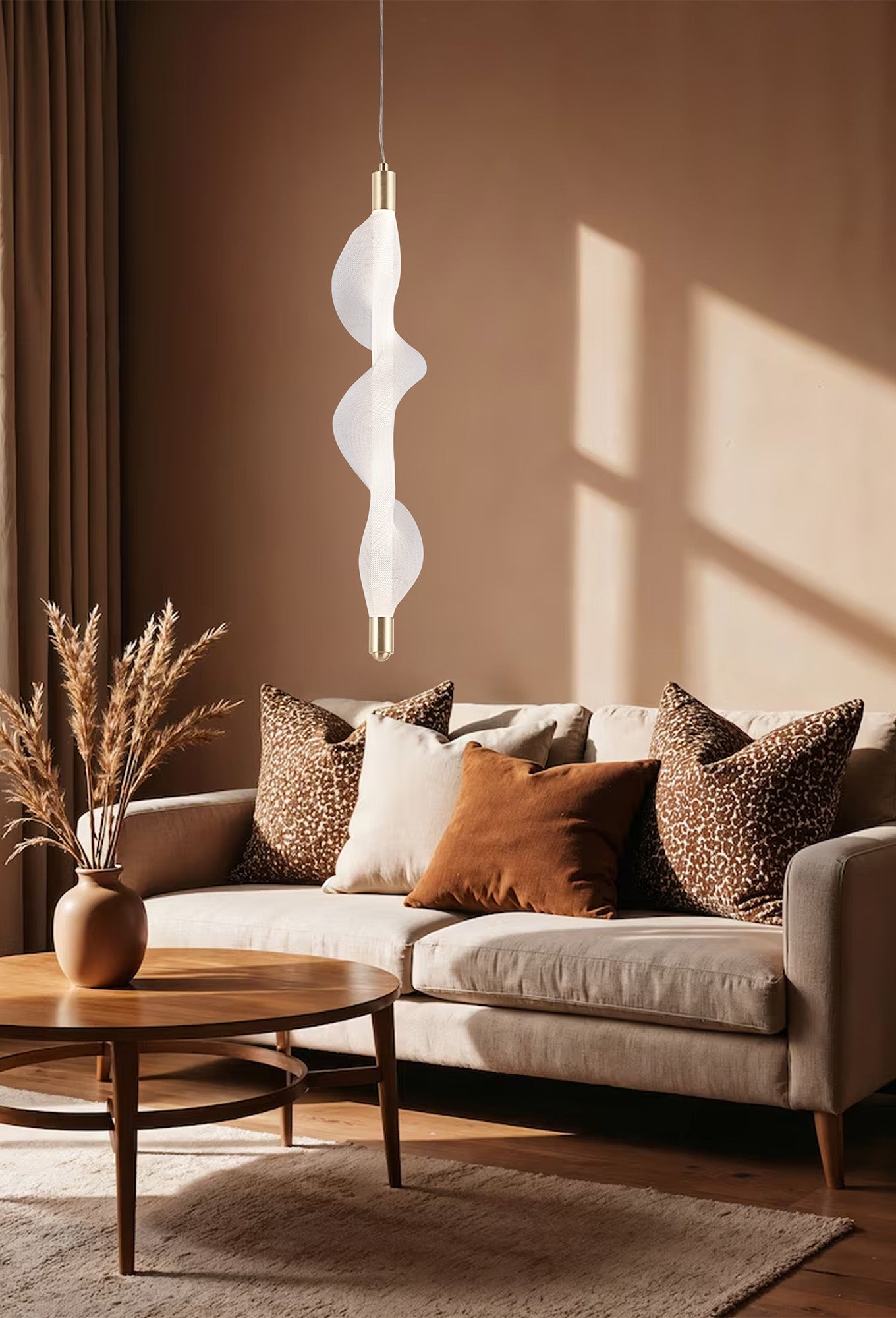 Lampa Wisząca Led G008-1cp Biały/złoty  6