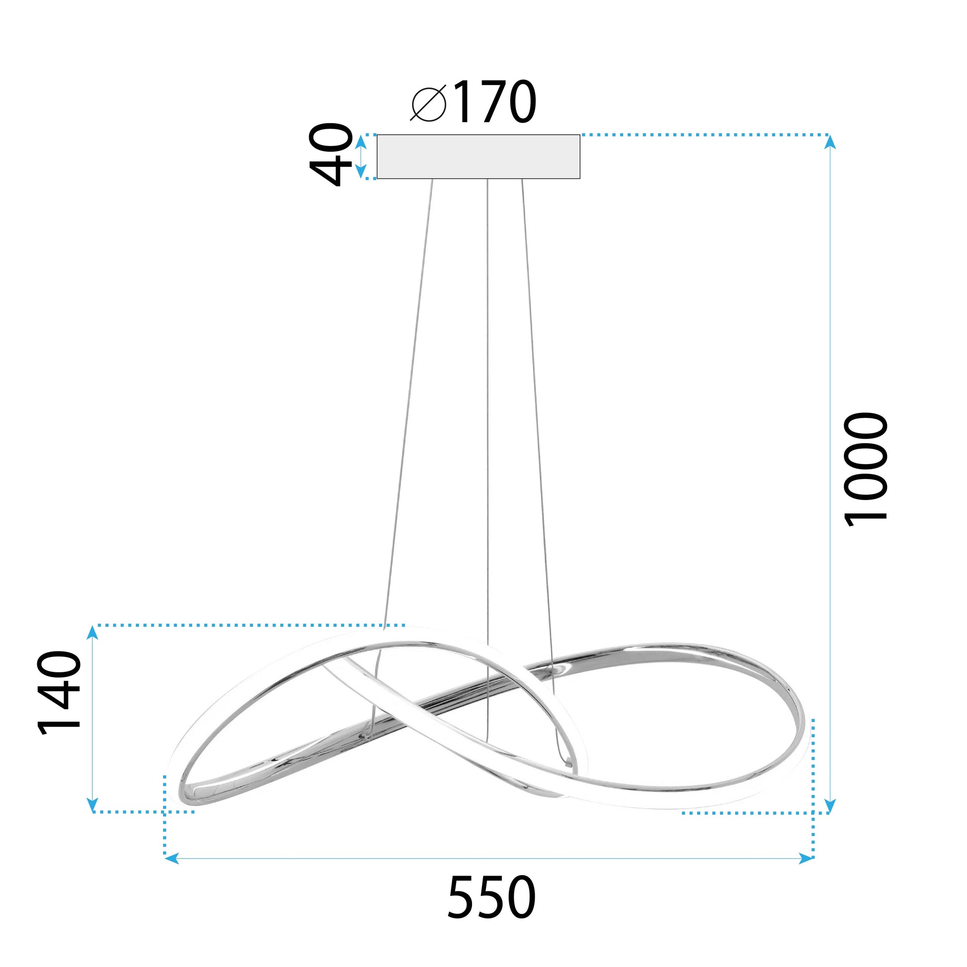 Lampa Sufitowa Wisząca Led App1601-cp Gold  7