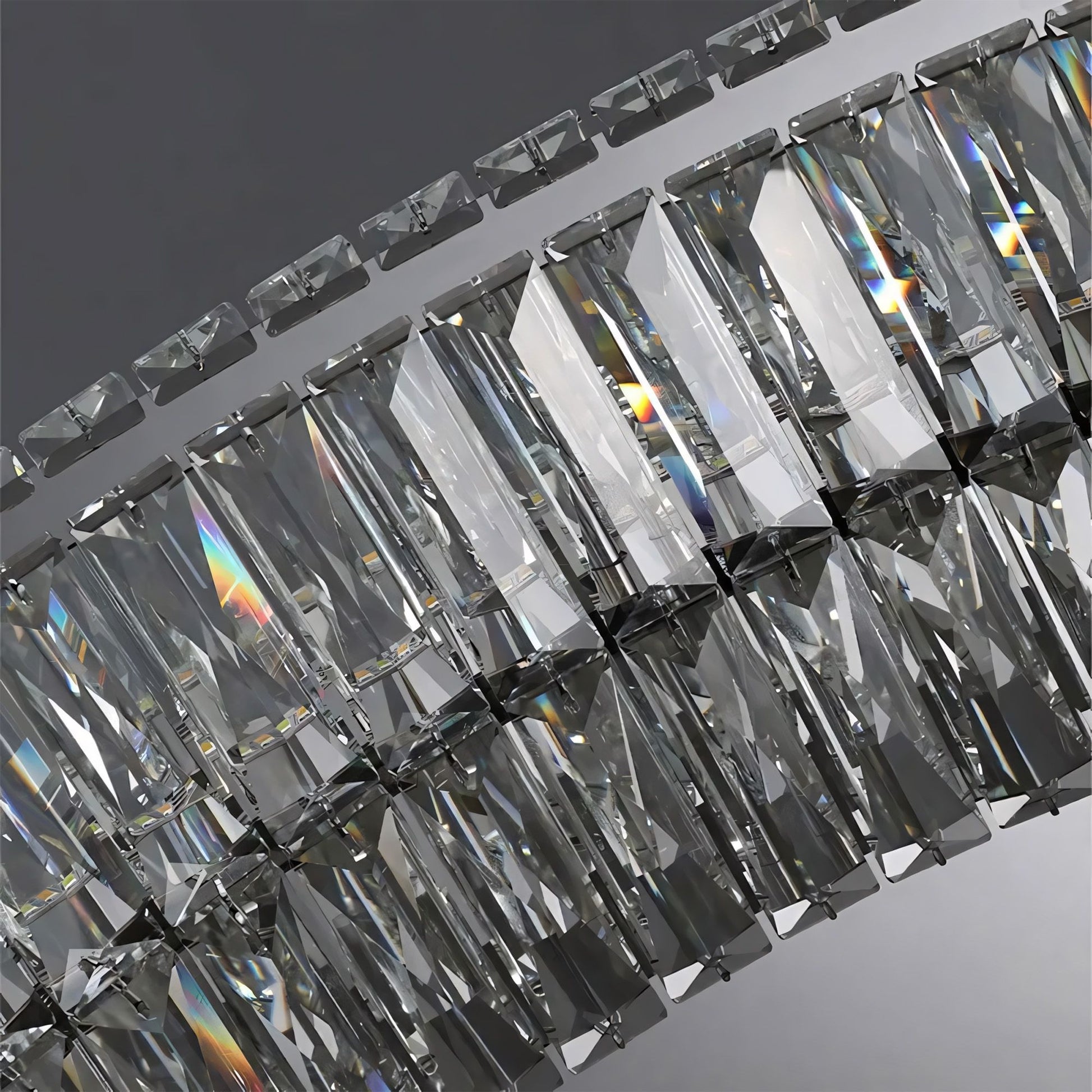 Lampa Kryształowa Plafon App1744-c 50 Cm Chrom  3