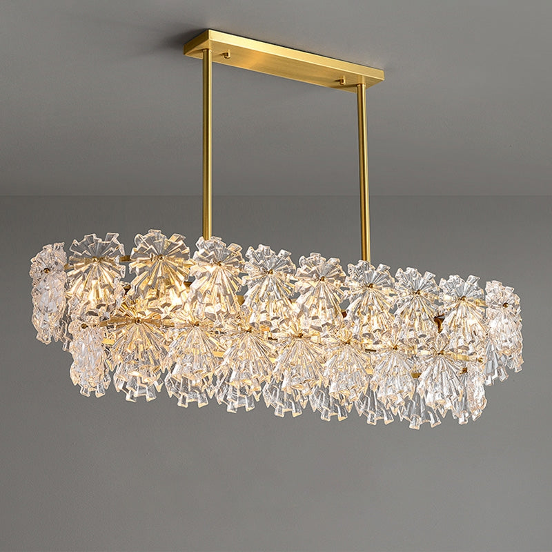 Lampa Kryształowa Wisząca APP1198-4CP Złota  2