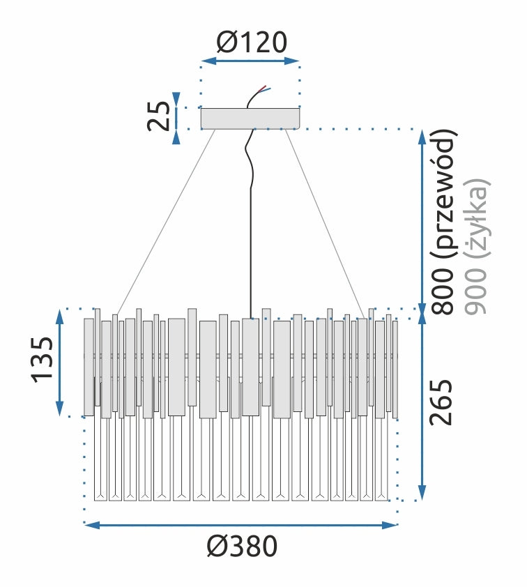 Lampa Sufitowa Kryształowa App601-c Złota  8