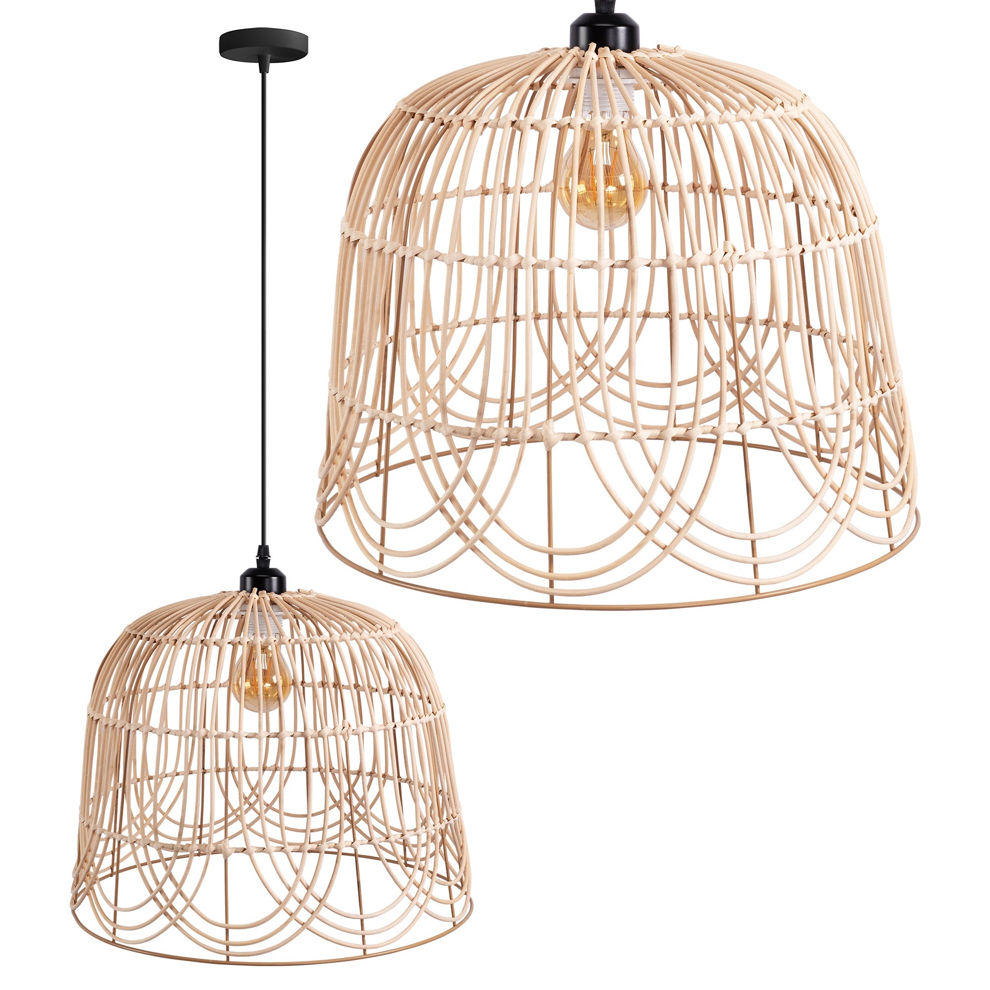 Lampa Sufitowa Wisząca Natural Boho APP1352-1CP 40 Cm  1