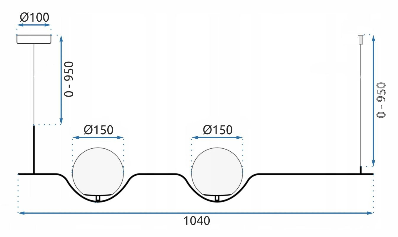 Lampa Wisząca APP981-2CP  6