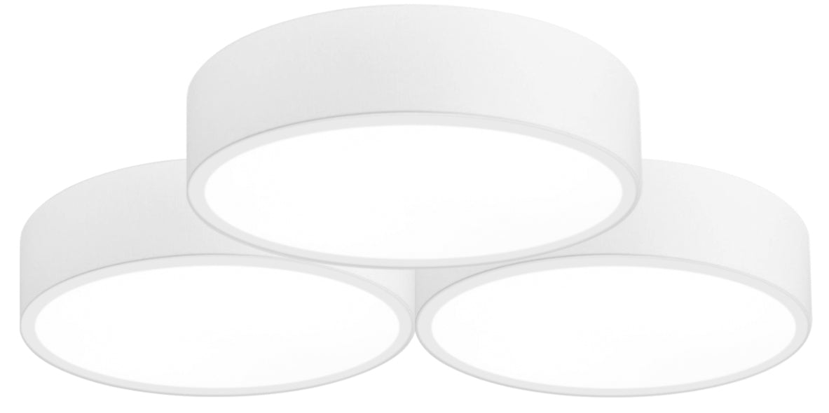 Lampa Plafon App879-c Triple 3x40cm Biała  1