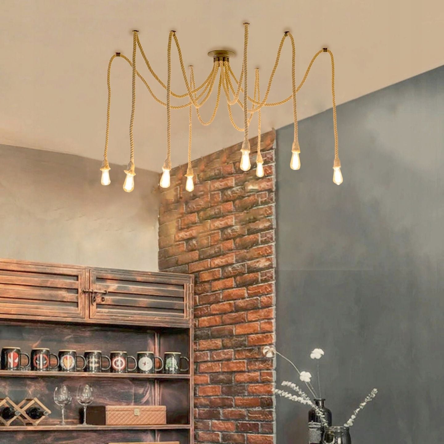 Lampa Spider Rope 8  6