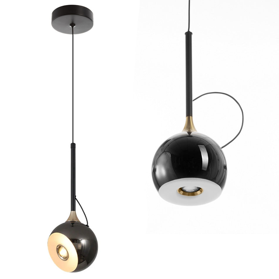 Lampa Sufitowa Wisząca Led G087-1cp Czarna Metaliczna  1