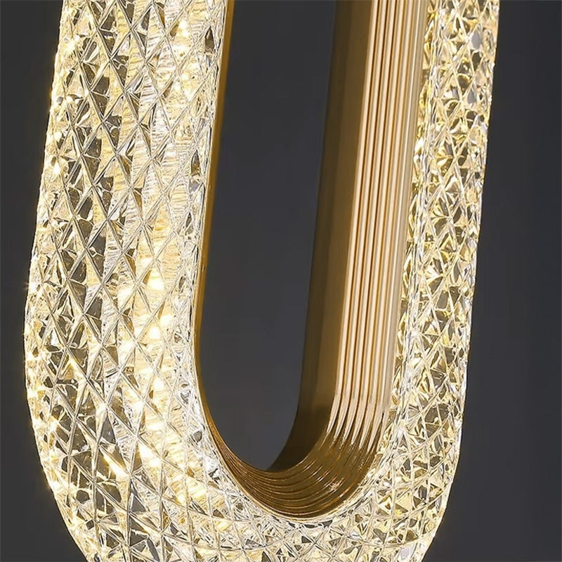 Lampa Wisząca Kryształowa Led G113-1cp Złota  3